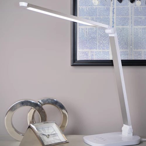 Lucide VARIO LED - Bureaulamp - LED Dimb. - CCT - 1x8W 2700K/6500K - Wit - sfeer 1